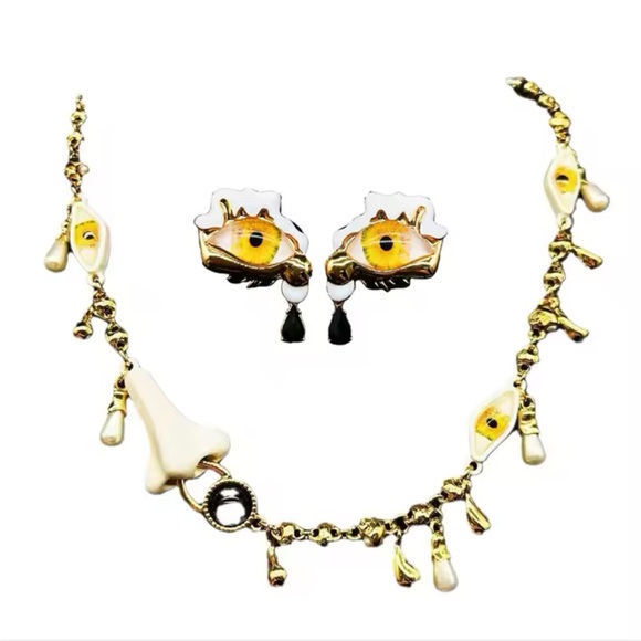 Gaia - Retro Style Evil Eye Necklace. Art 2025 - Picture 6 of 6